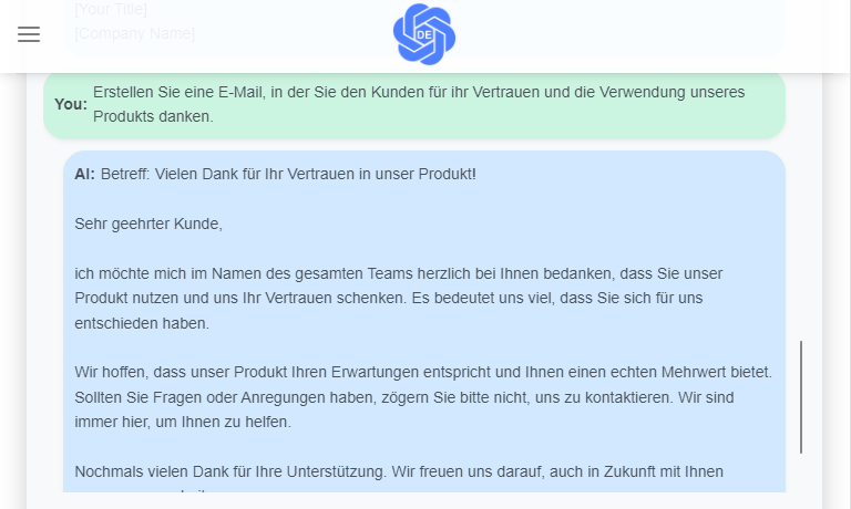 E-Mails zum Kundensupport