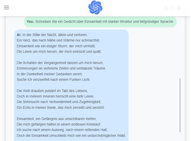 Struktur und Form von Gedichten mit KI erstellen