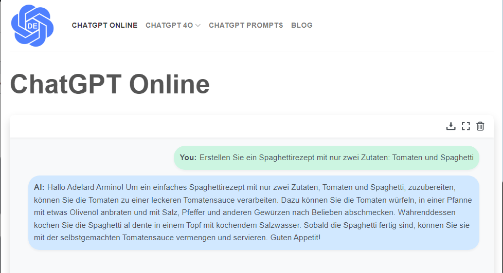 ChatGPT Prompts für Lebensmittel und Getränke zum Erstellen von Rezepten