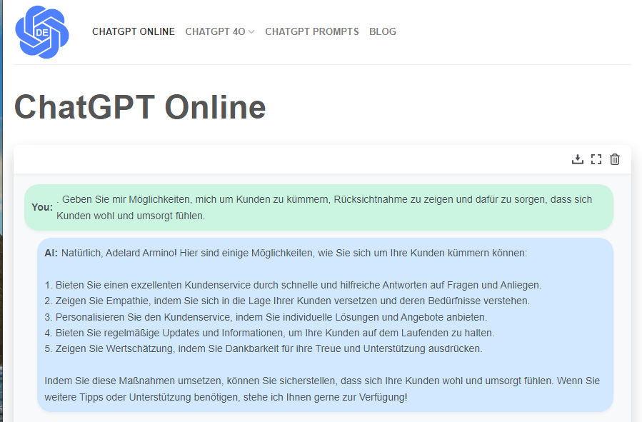 Kundenbetreuung mit ChatGPT Prompts für Logistik
