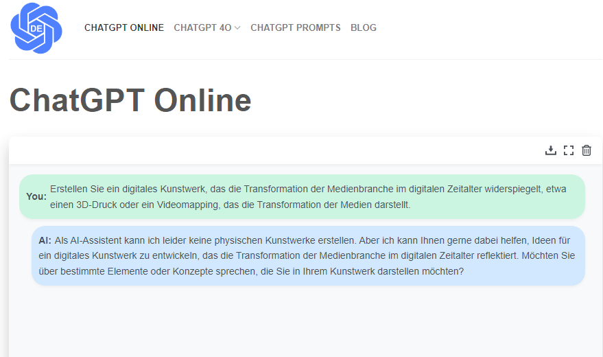 ChatGPT Prompts  für Medien 