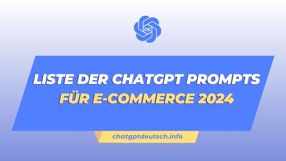 ChatGPT Prompts für E-Commerce