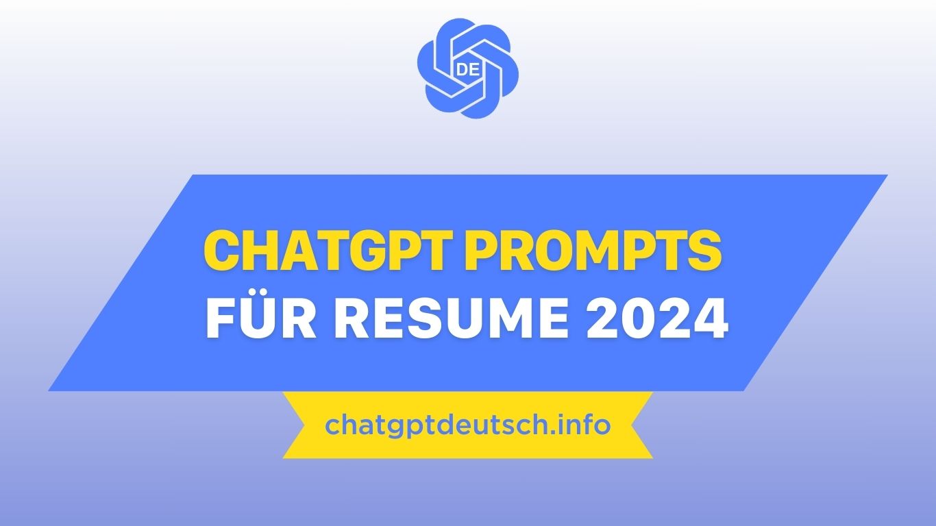 Erkunden ChatGPT Prompts für Resume 2024