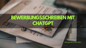 chatgpt bewerbungsschreiben