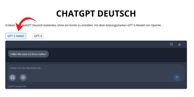 Modell verwenden ChatGPT-5 nano