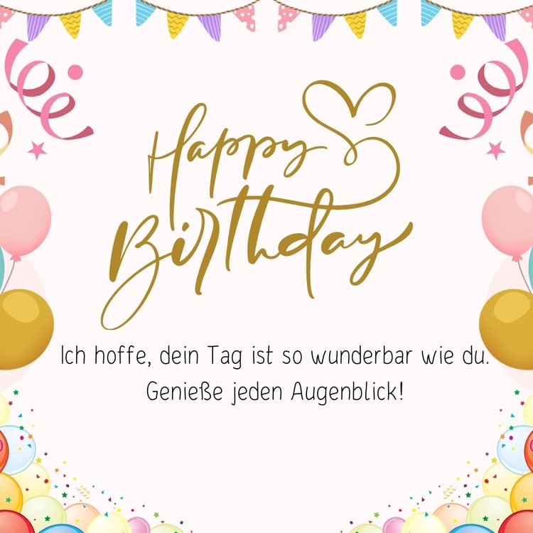 Persönliche Glückwünsche zum Geburtstag
